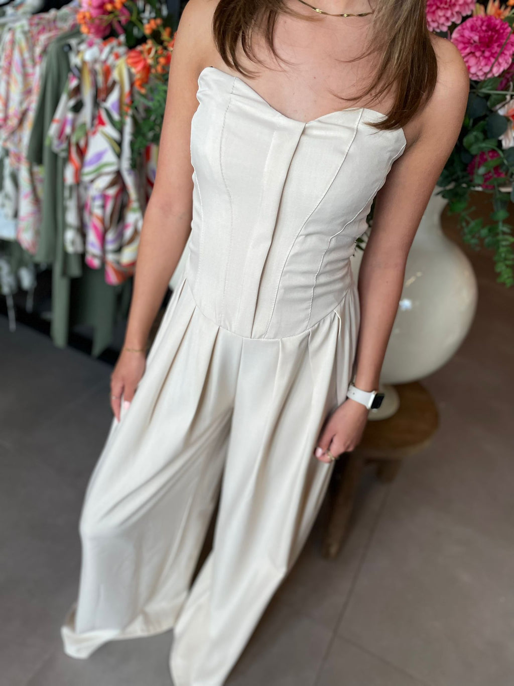 jumpsuit Florie beige