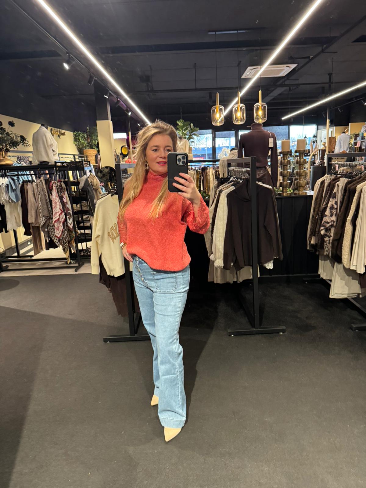 Trui Joan kanten mouw