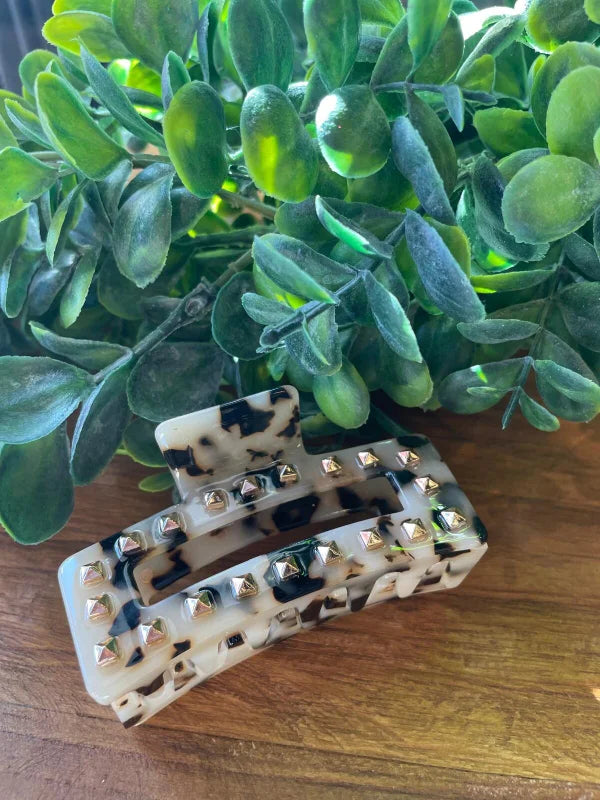 Haarklem panter met studs