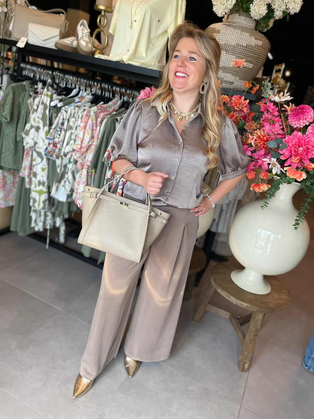 Pantalon Jovita taupe