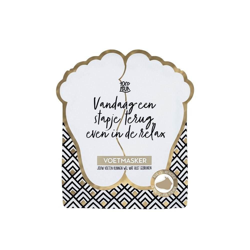 100% leuk voetmasker