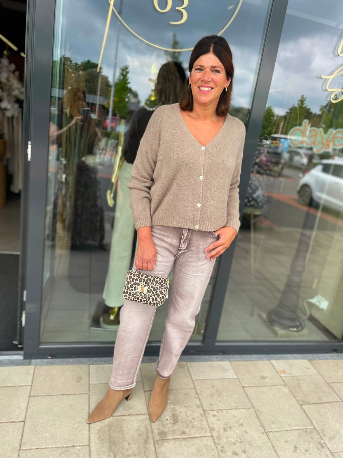 Vestje baby alpaca taupe