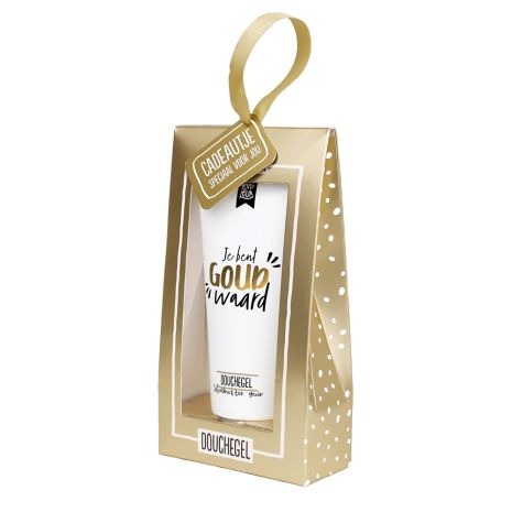 100% leuk douchegel-je bent goud waard
