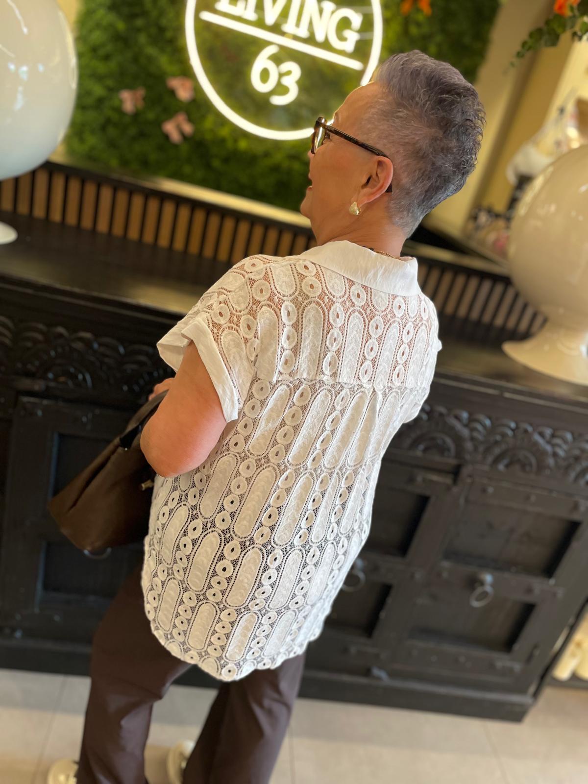 Blouse gehaakt Jeltje wit