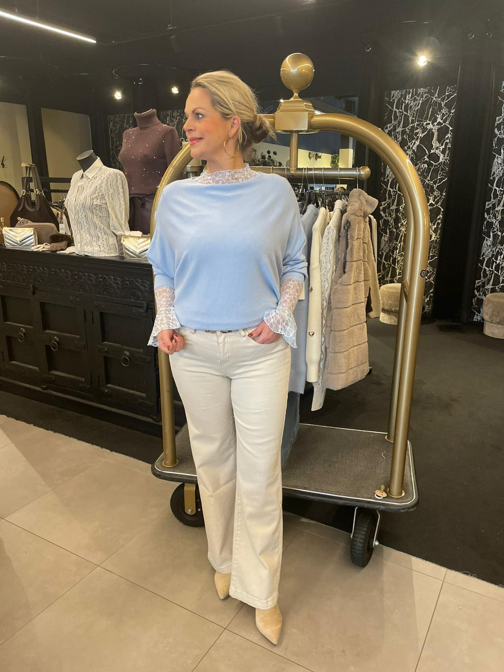 Jeans Jolanda beige LW-1842C