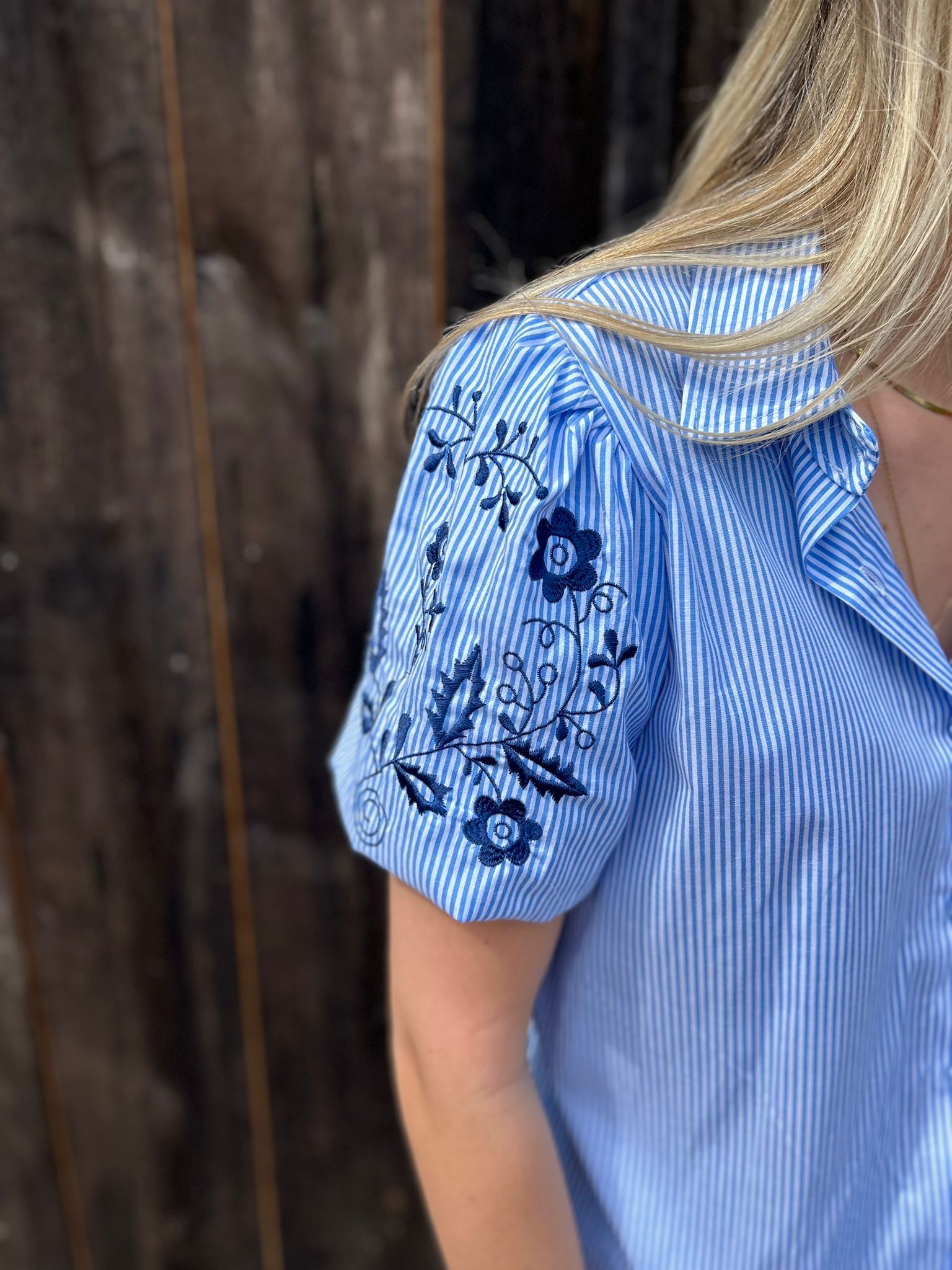 Blouse Nadine blauw