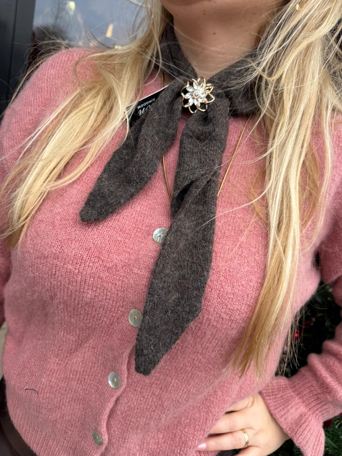 Driehoek sjaaltje Lina bruin