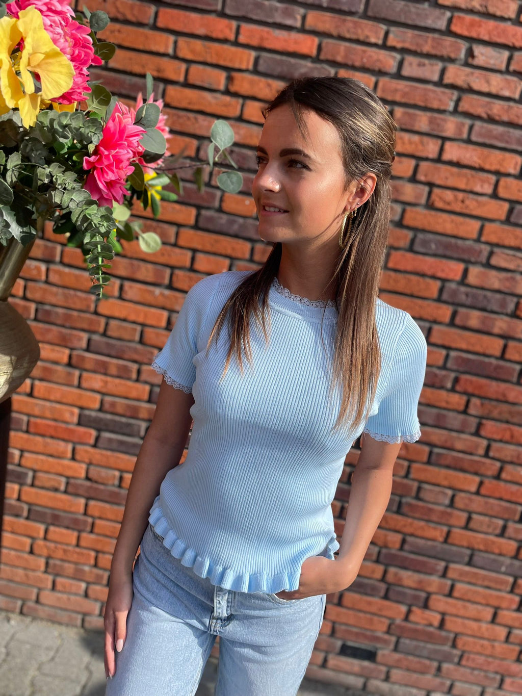 Top Fenna blauw