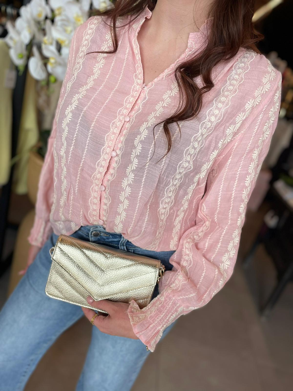 Blouse Shannon roze