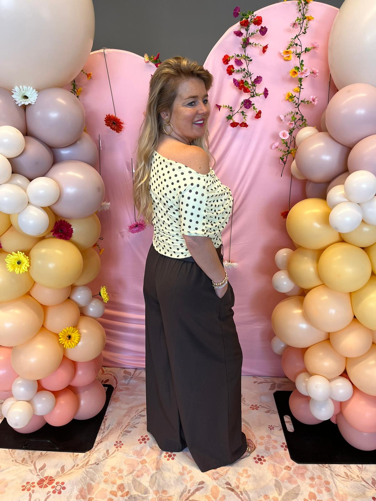 Pantalon Lauren bruin