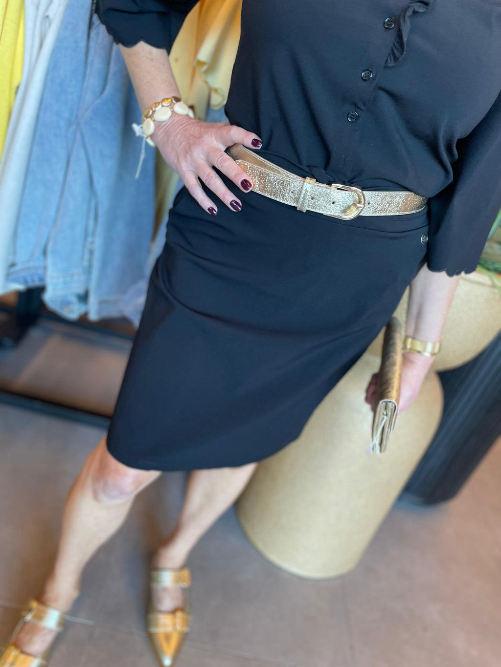 Triple nine korte rok zwart 7201