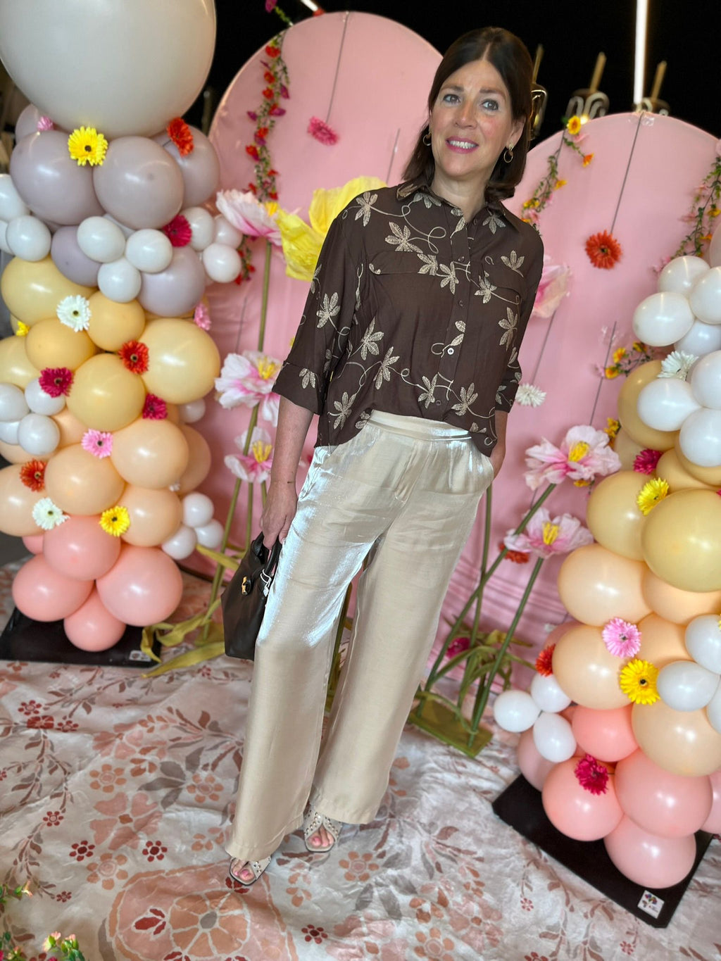 Blouse Lily bruin