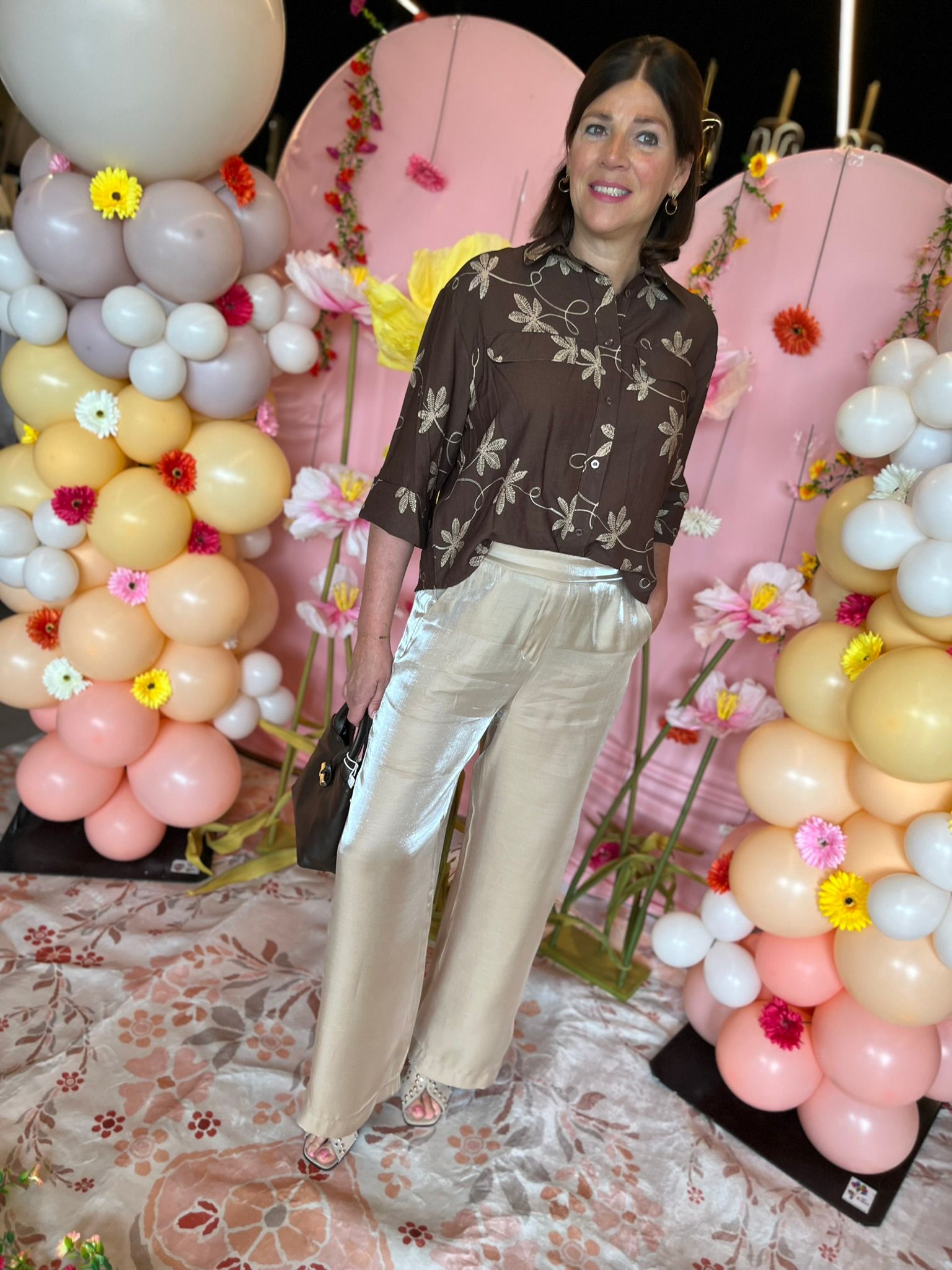 Blouse Lily bruin