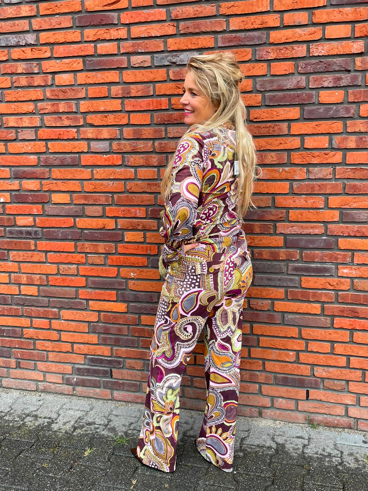 Mi Piace - Travelblouse Big Paisley Print Multicolour