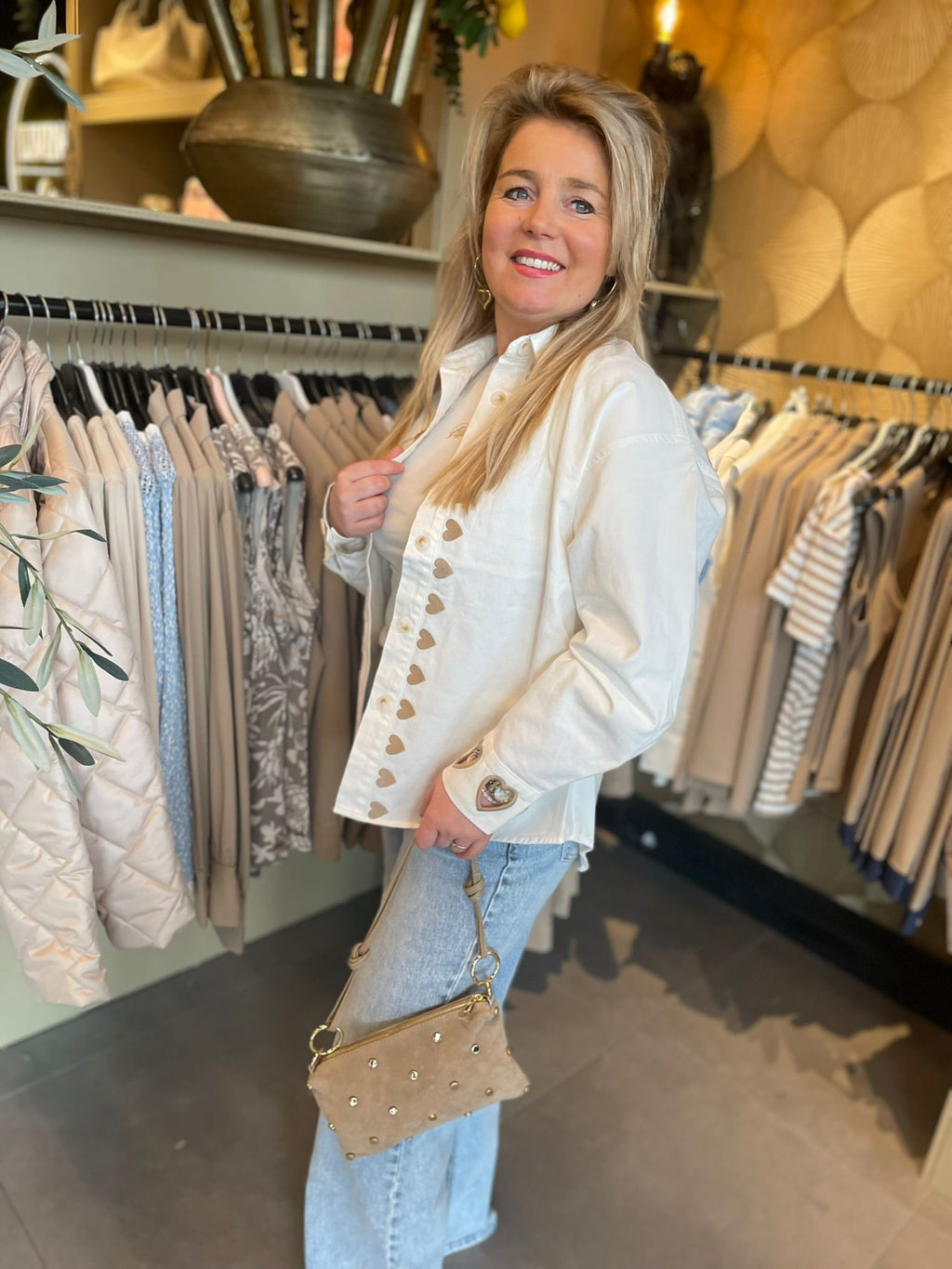 Spijker Blouse hartjes