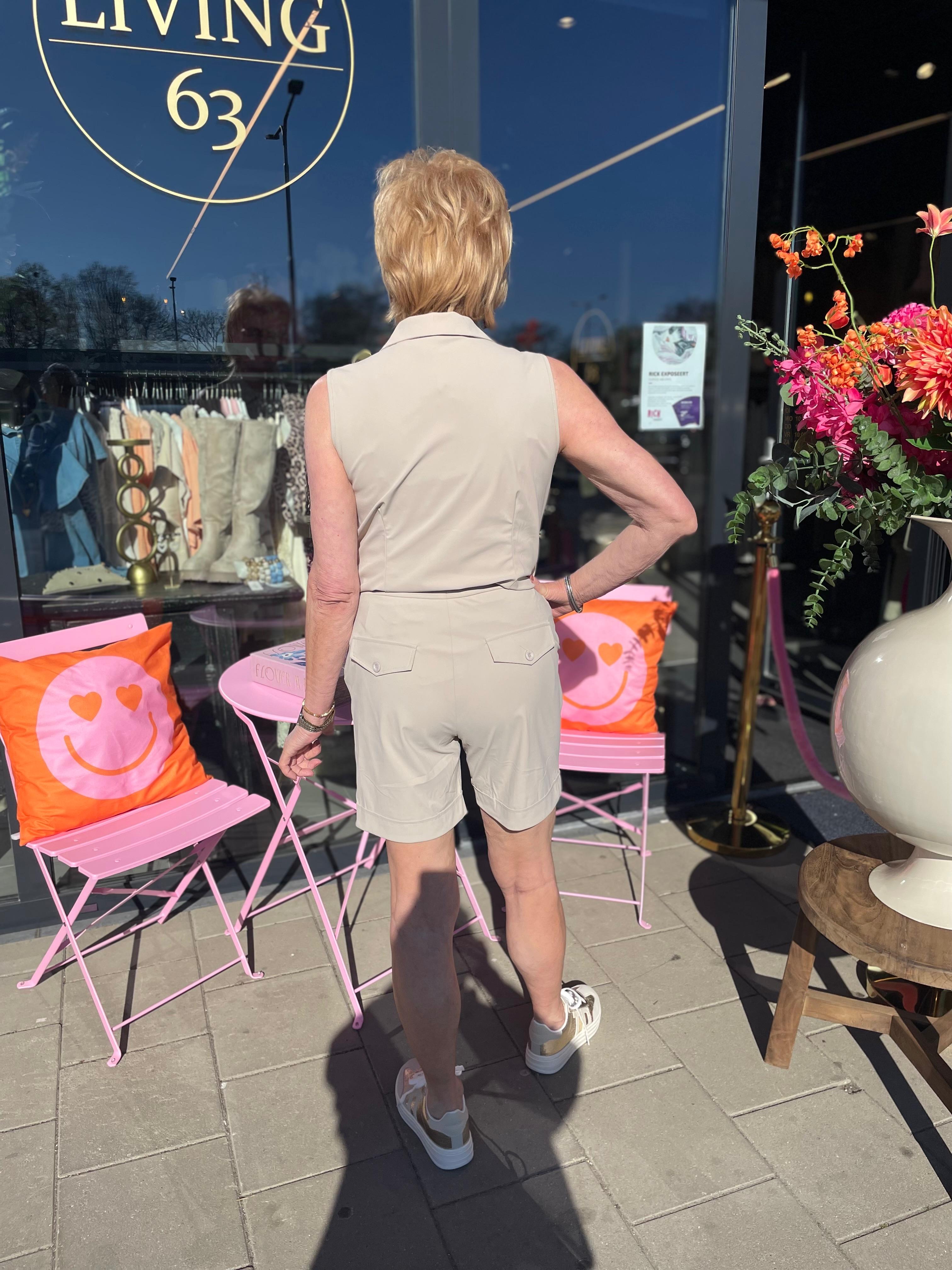 Triple Nine - Travel korte broek beige SR-2504