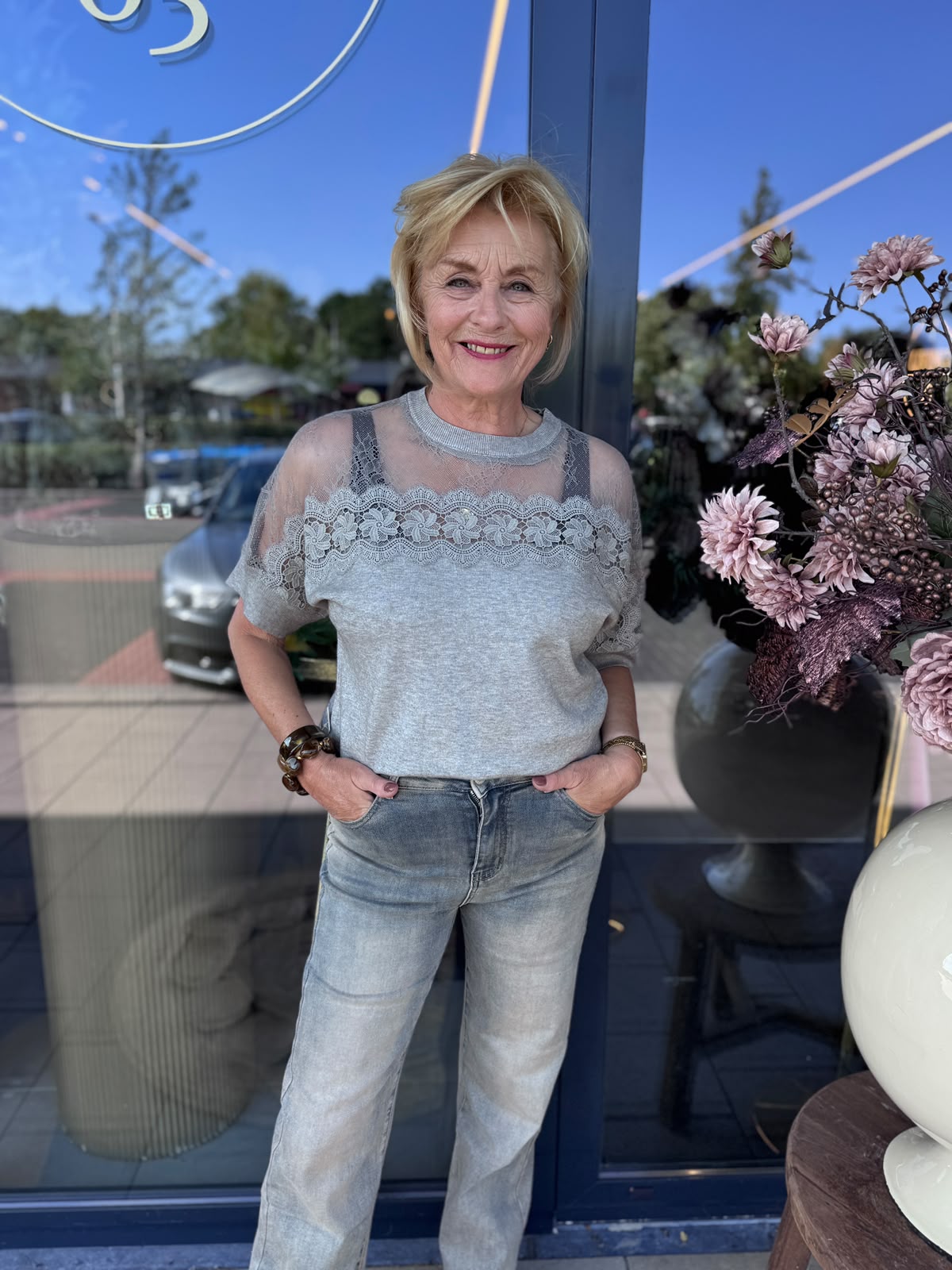Trui Nienke taupe