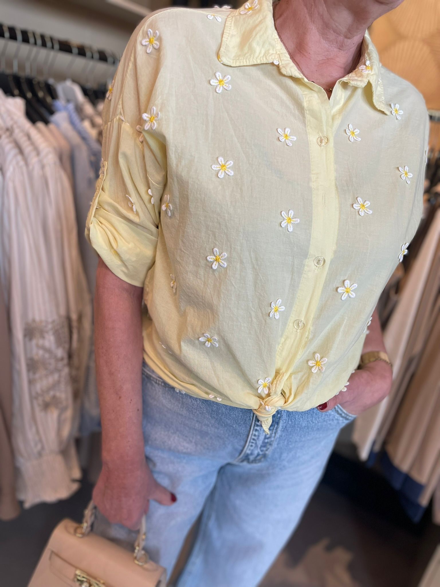 Blouse Madelief Geel