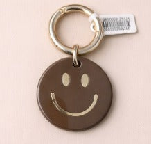 sleutelhanger smiley — bruin