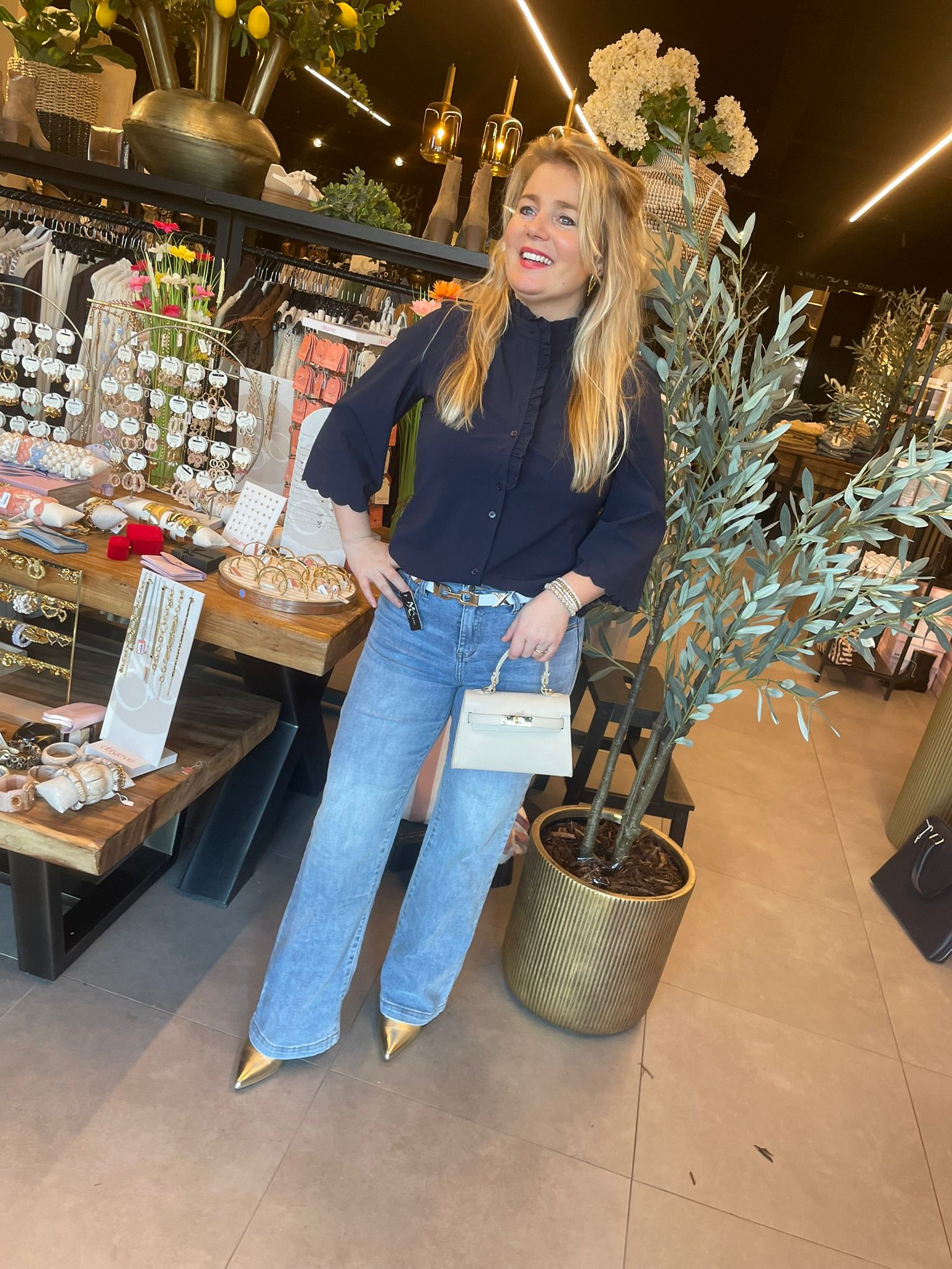 Triple Nine - Travel Blouse Chloé donkerblauw - 5937