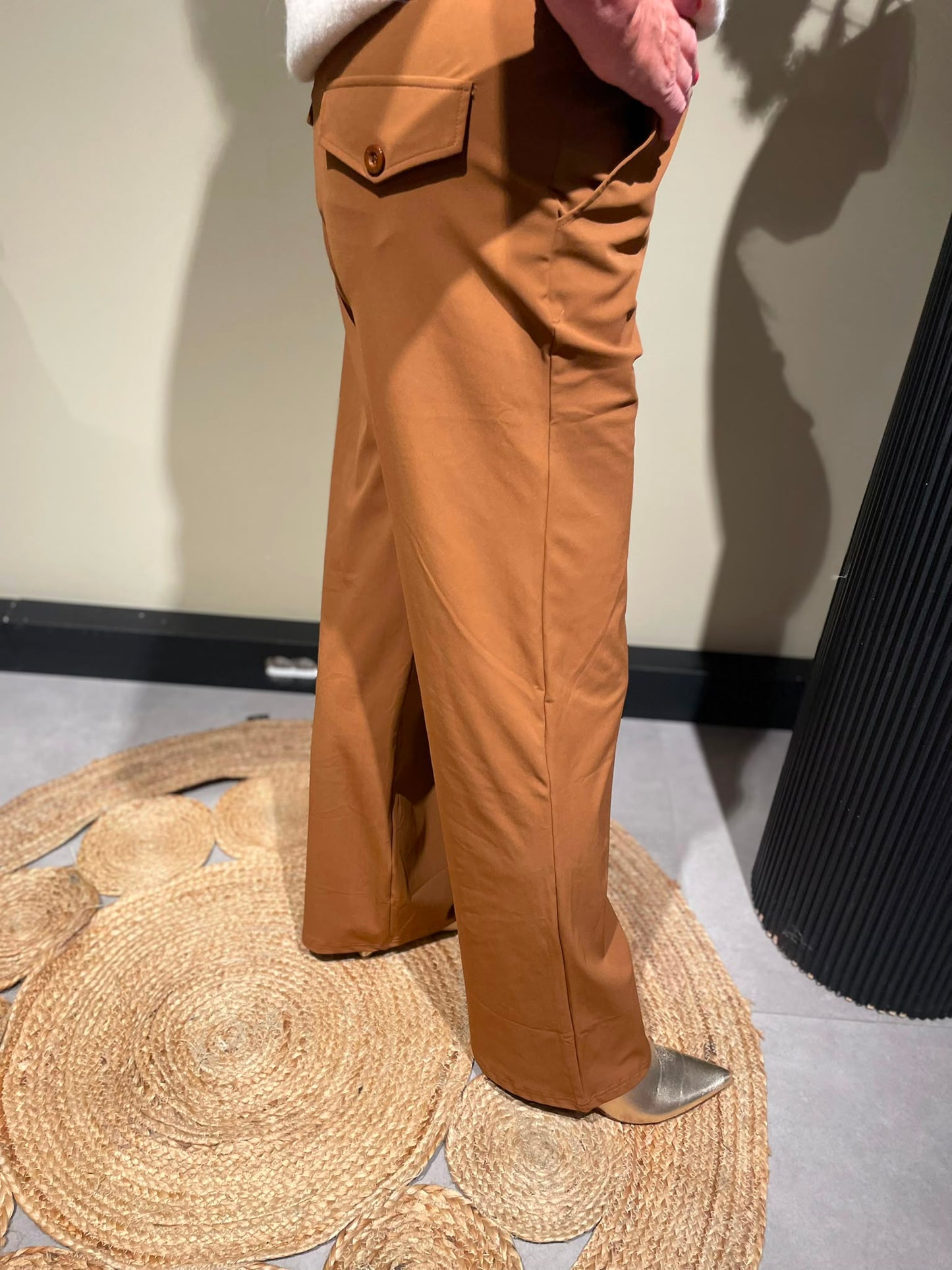 Triple Nine - Broek straight caramel BR2701