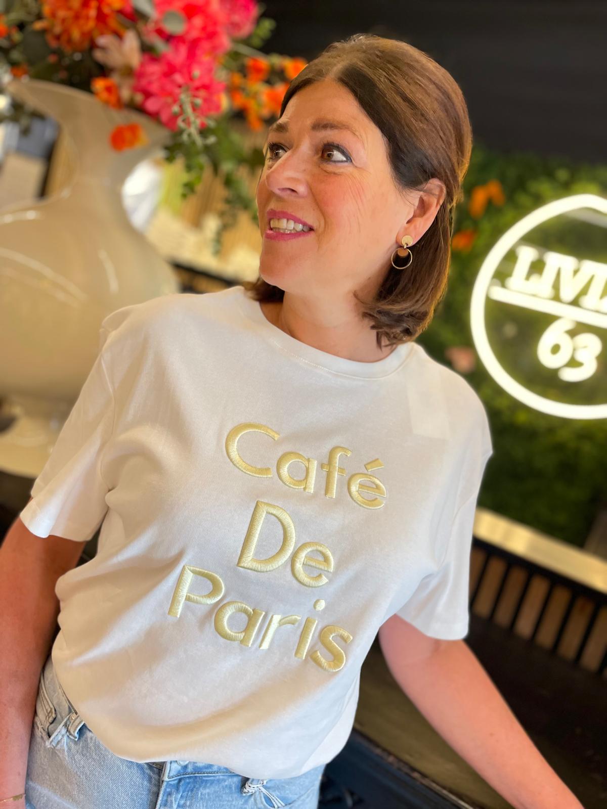 Shirt Cafe de Paris geel