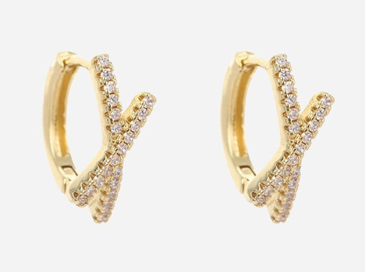 Veya hoops gold oorbel