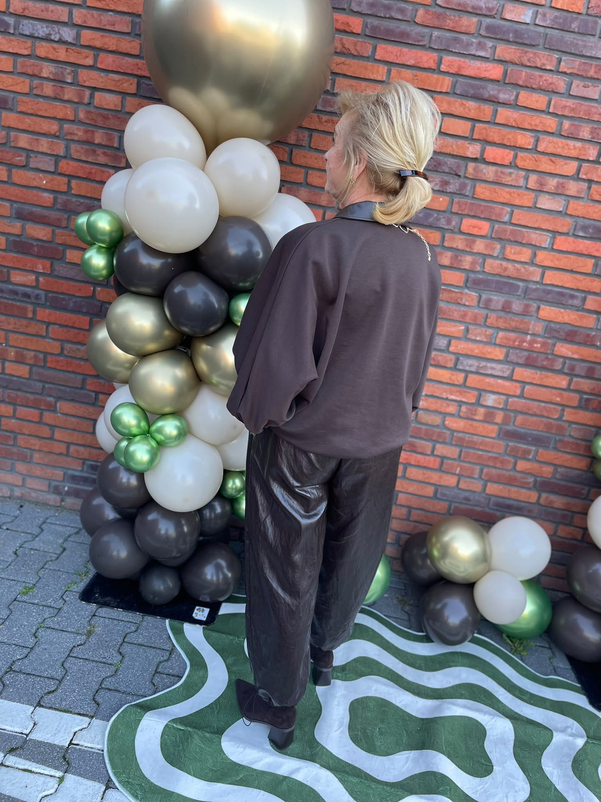 Broek mo leatherlook