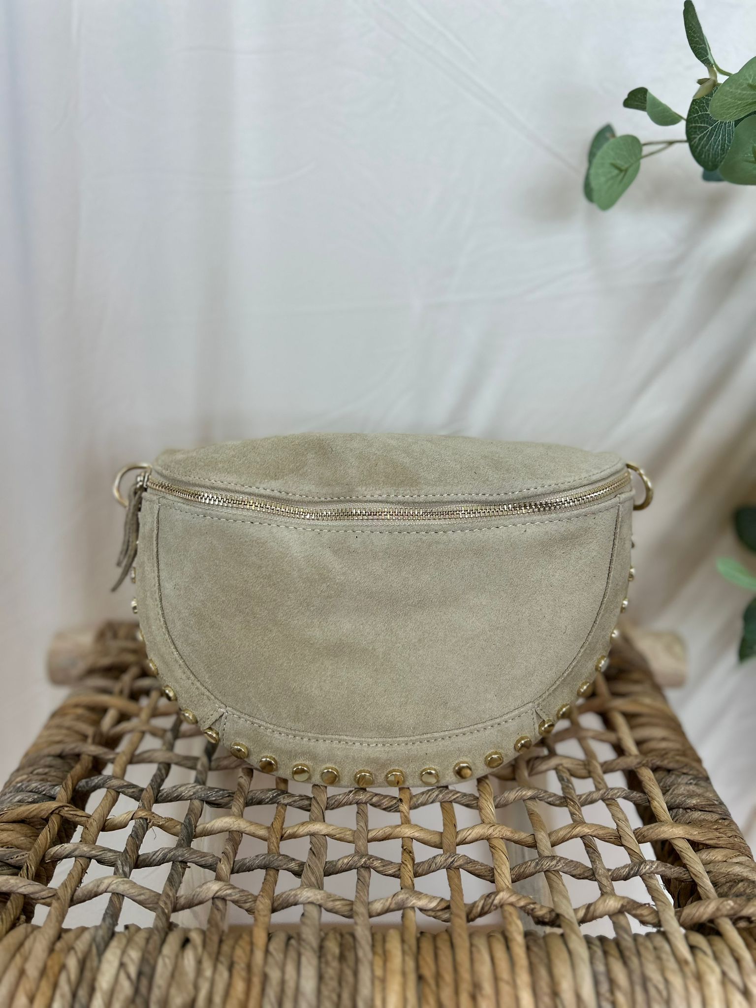 Tas Debby suede zand