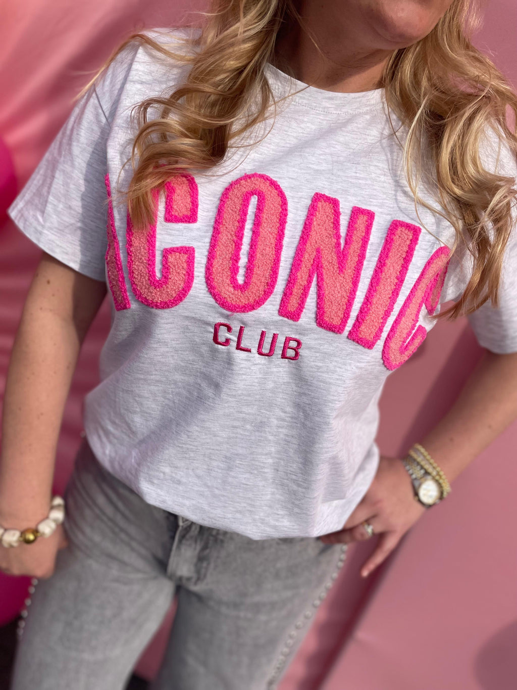 Shirt Iconic grijs