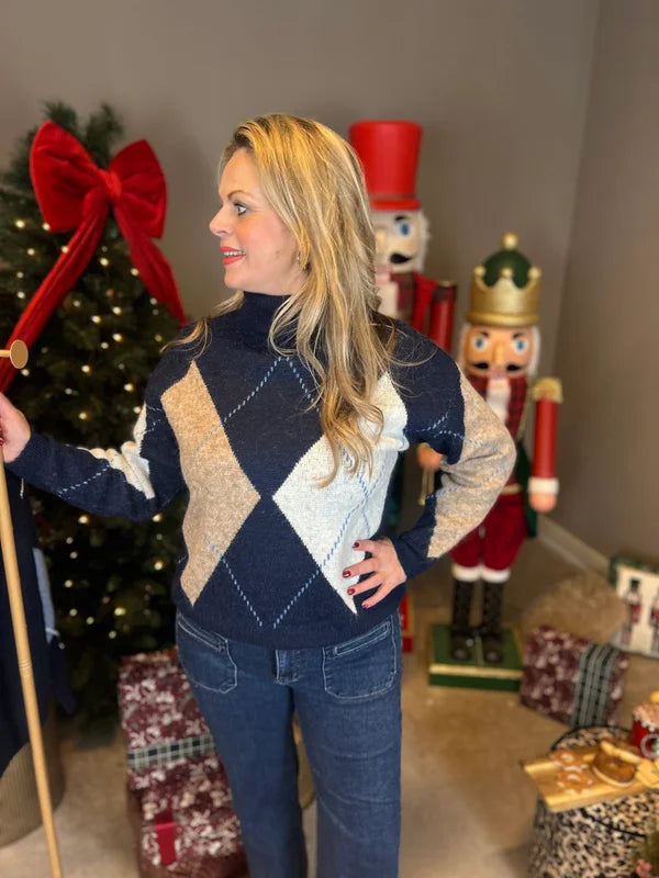 Kol trui Lara Donkerblauw