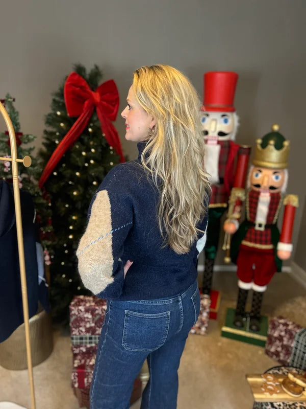 Kol trui Lara Donkerblauw