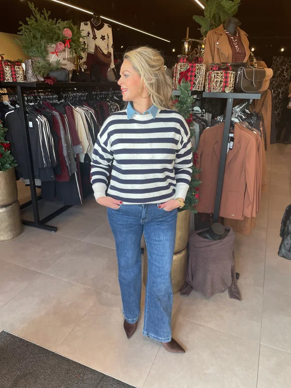 New york trui gestreept