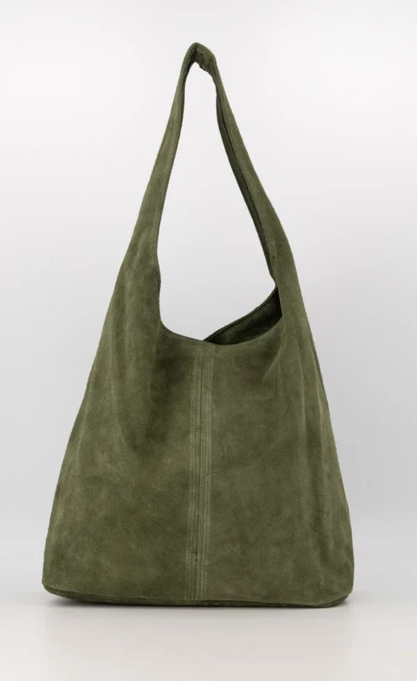 Lore schoudertas olijf groen