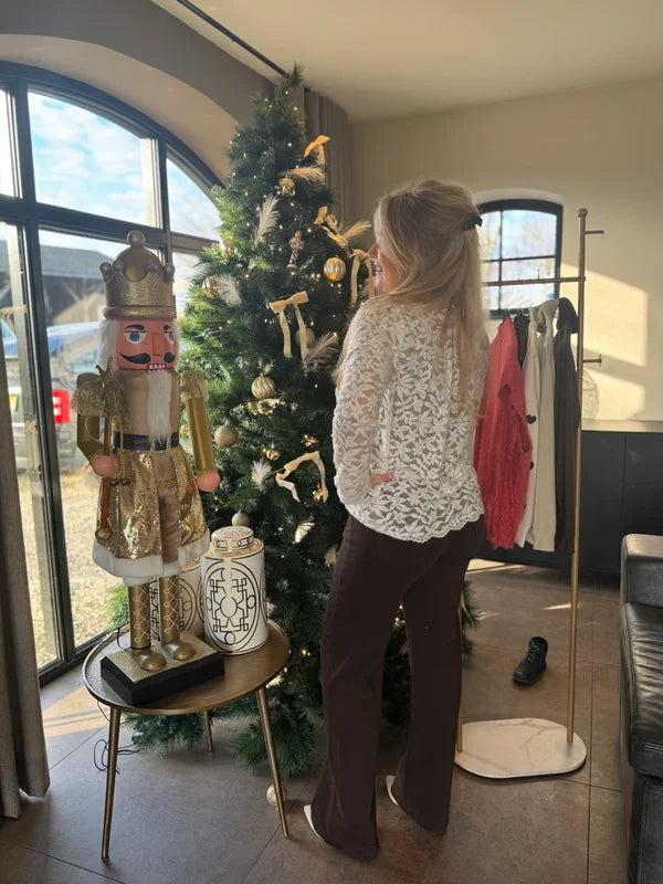 Top kant Lotte wol wit