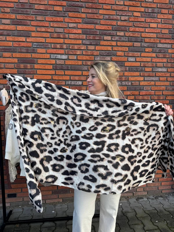 Glitter panter sjaal