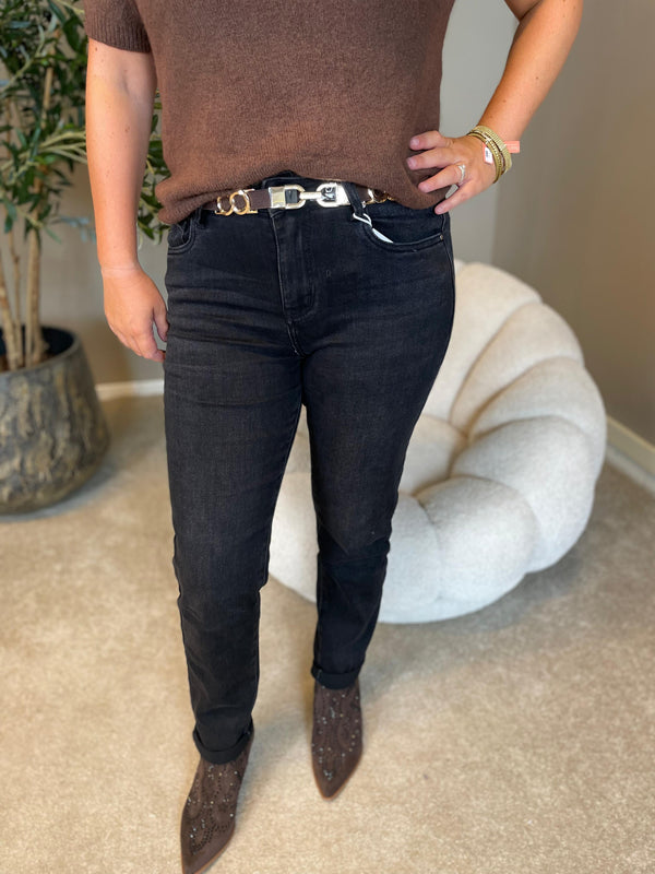 Mom Jeans Dena zwart HM6220-1