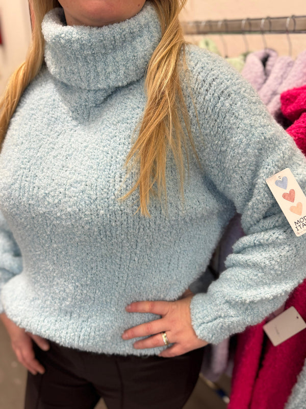 Kol trui Marit lichtblauw