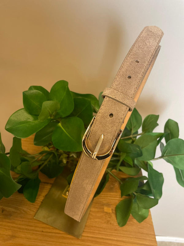 Riem taupe suède
