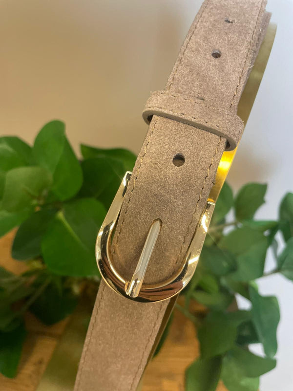 Riem taupe suède