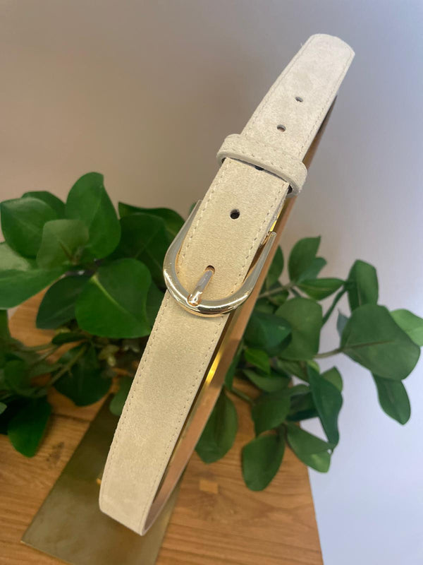 Riem beige suède