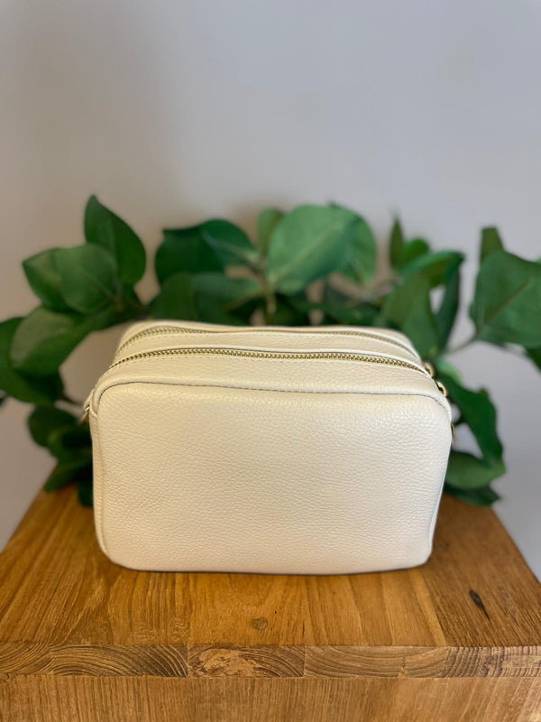 Tas Fay leer beige