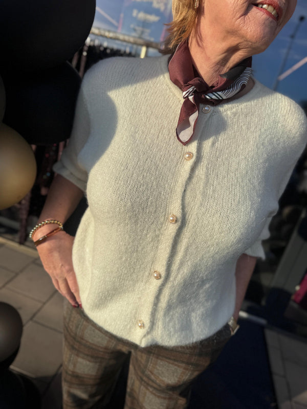 Vestje Paige gebroken wit