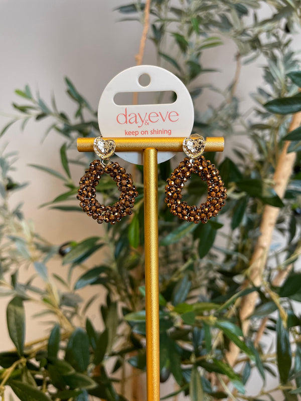 Oorbel Day & Eve Mila bruin