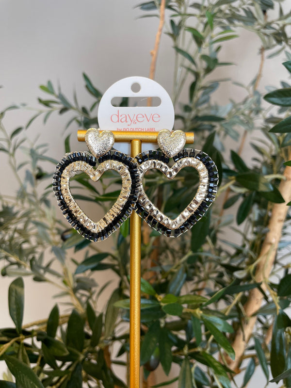 Oorbel Day & Eve Hart zwart