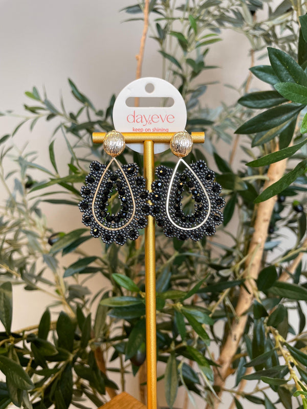 Oorbel Day & Eve Indy donkerblauw