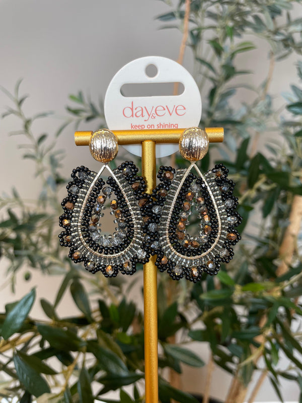 Oorbel Day & Eve Indy zwart