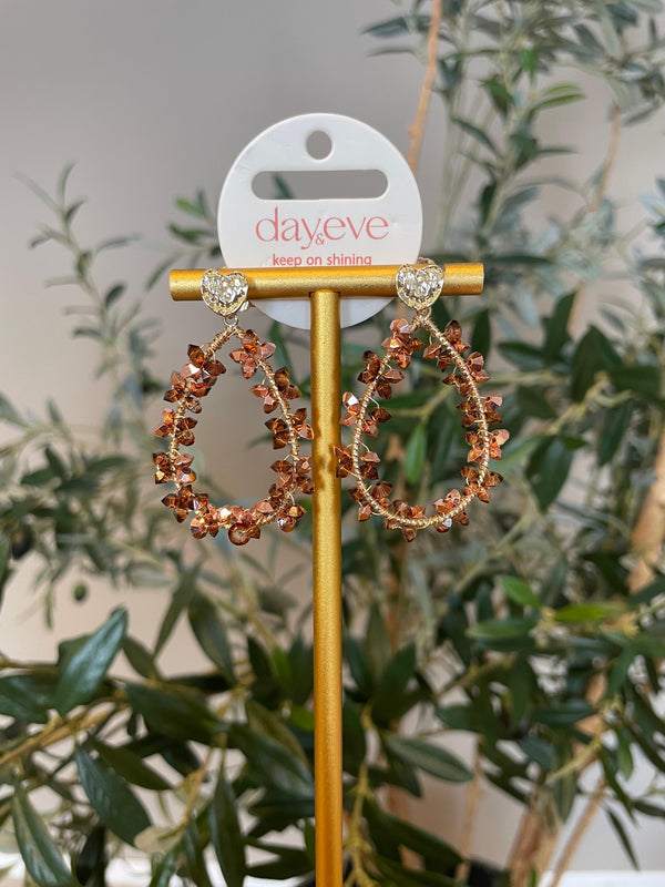 Oorbel Day & Eve Maria roze