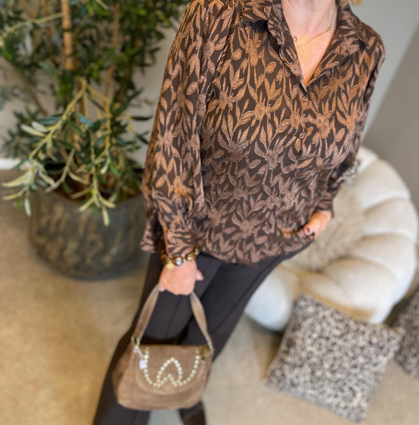 Bruine Blouse Lotte