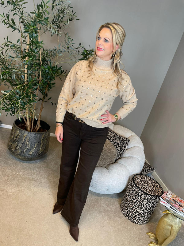 Jeans Jolanda bruin LW1807F